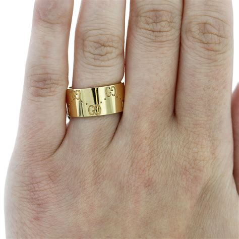 gucci gold wedding bands|Gucci size 12 ring.